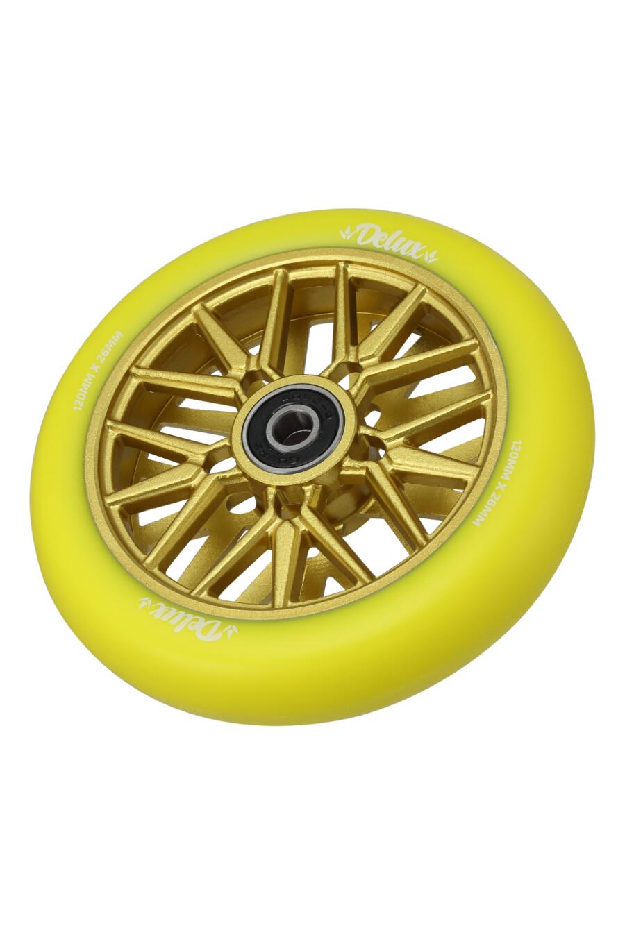 Roues BLUNT Delux 120 mm jaune 86A 24 mm 2/5