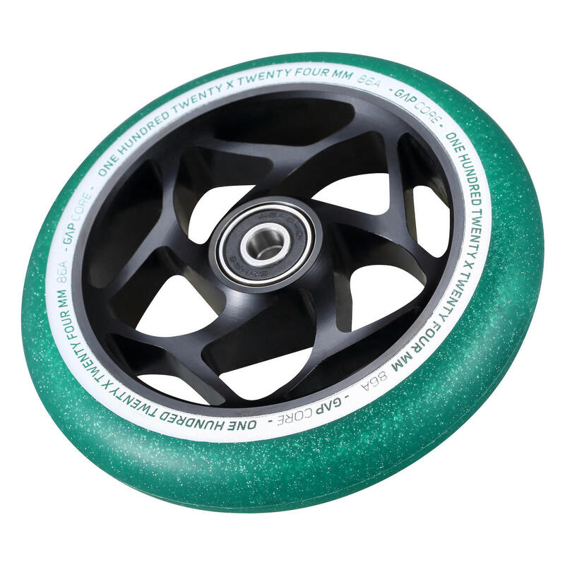 Roți Trotinetă - Gap Core - Negru/Jade - 120 mm - Blunt Scooters