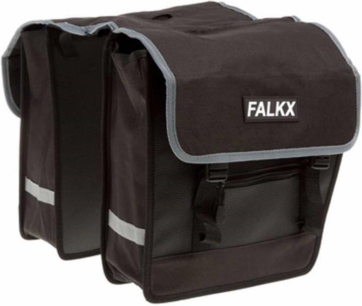 FALKX Fietstassen Dubbel Elektrische Fietsen 26 Liter - Zwart - Dames Heren