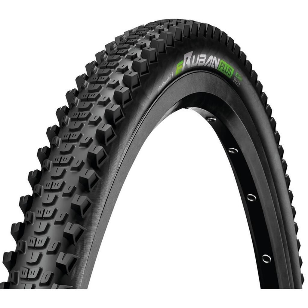 Rigid mountain bike tire with reflective Continental E-Ruban Plus Plus Breaker 5