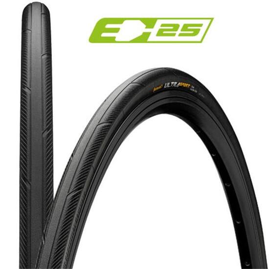 Continental 28-584 Ultra Sport 3, E-25, Falt, schwarz / schwarz-skin