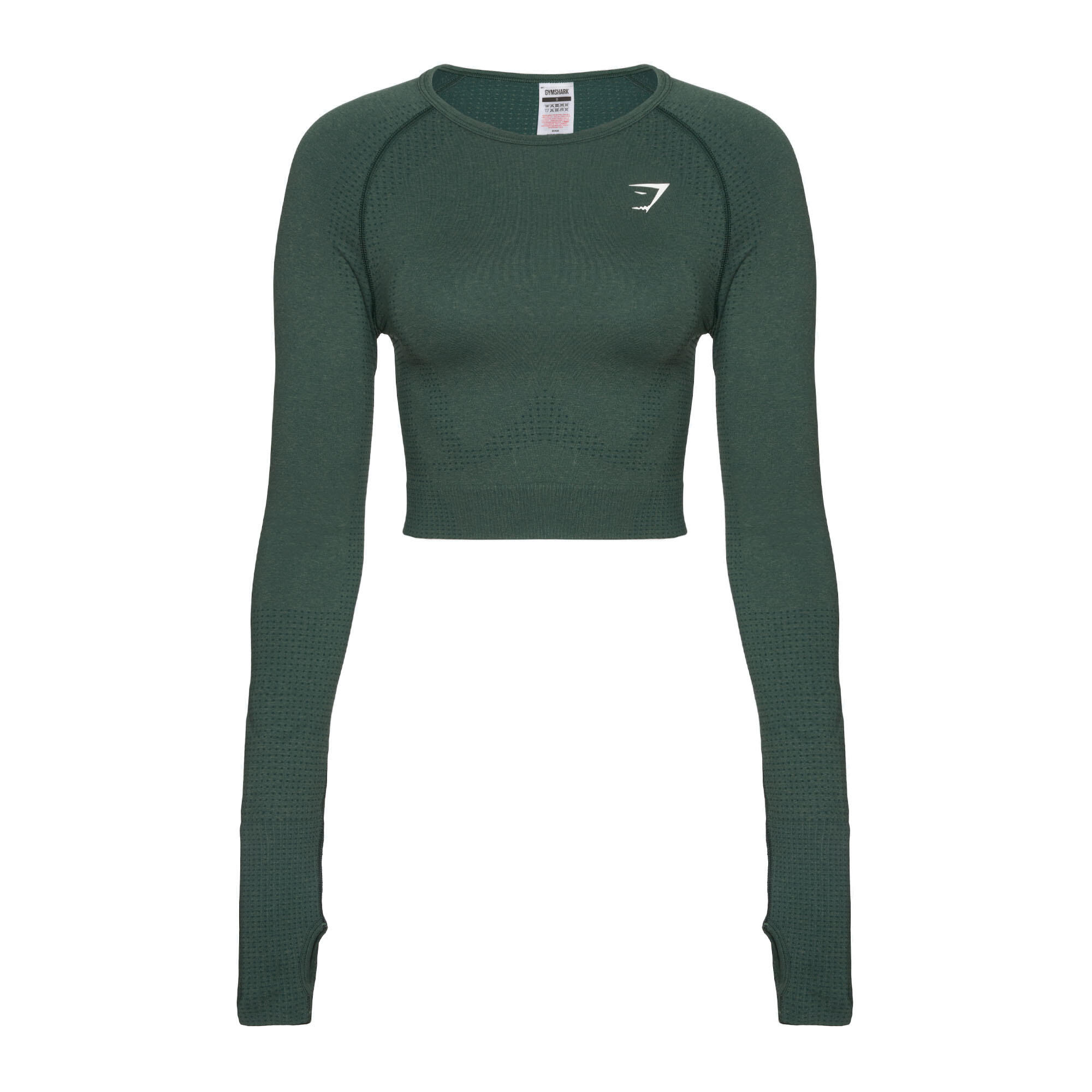 GYMSHARK Gymshark Vital Seamless Crop Top-trainingstop met lange mouwen voor dames