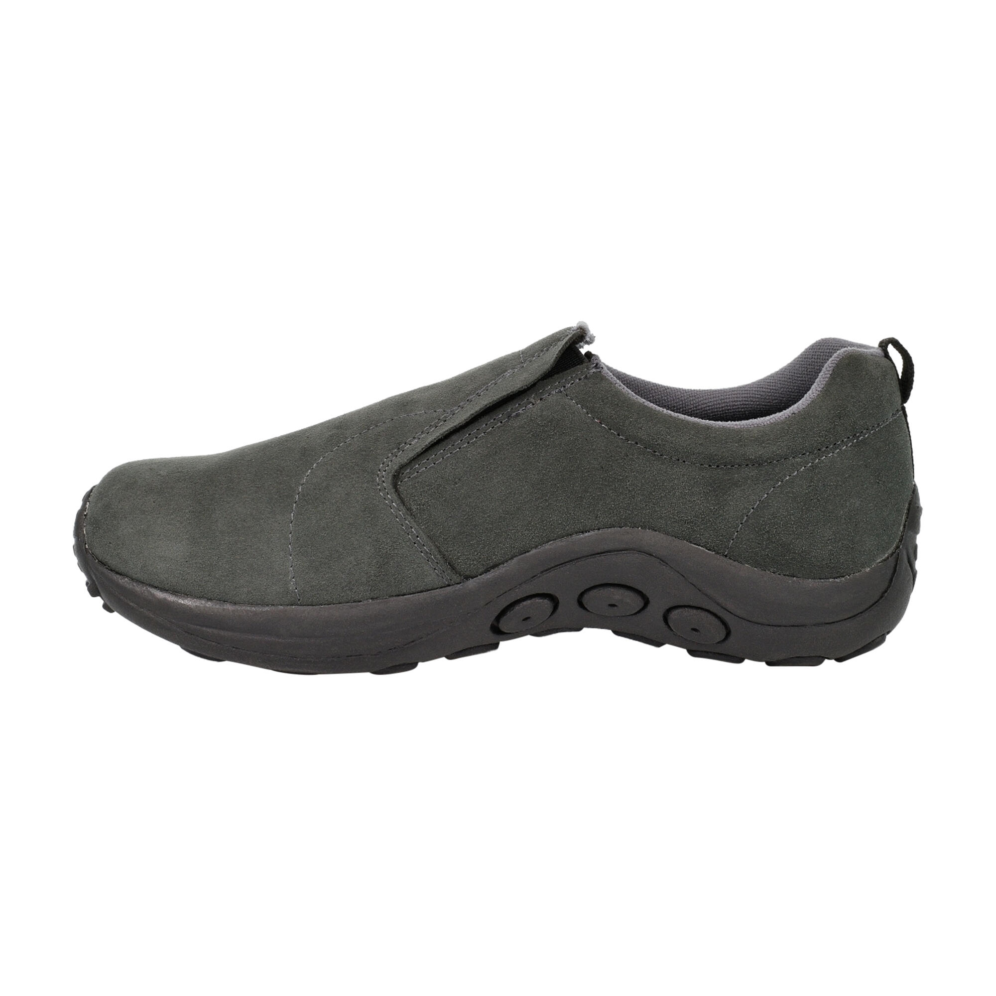 Adults Unisex Real Suede Ryno SlipOn Casual Trainers (Grey) 3/3