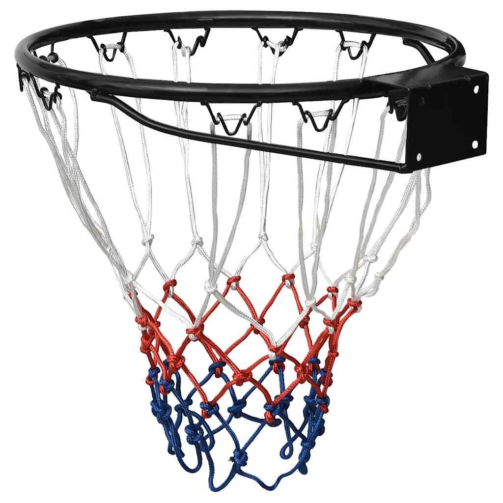 Aro de baloncesto acero negro 39 cm 4/7