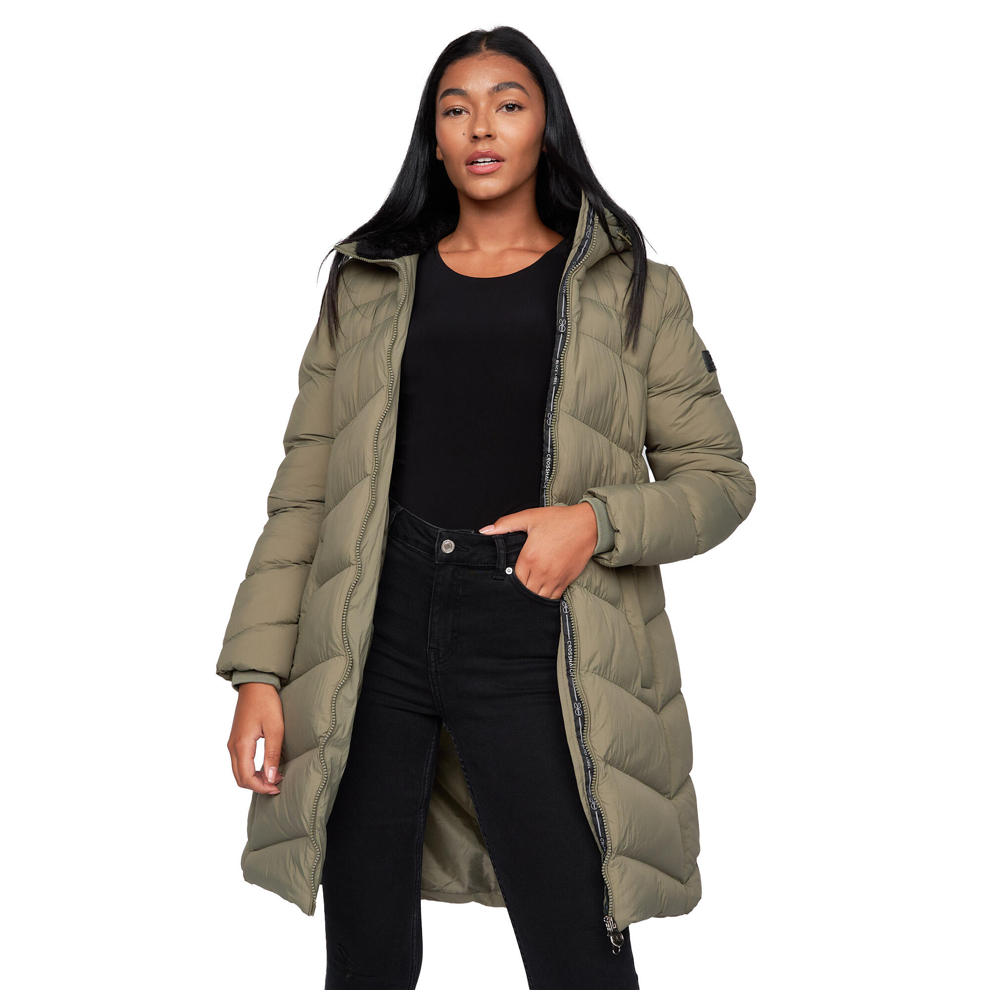 Womens/Ladies Mirander Jacket (Olive) 3/4