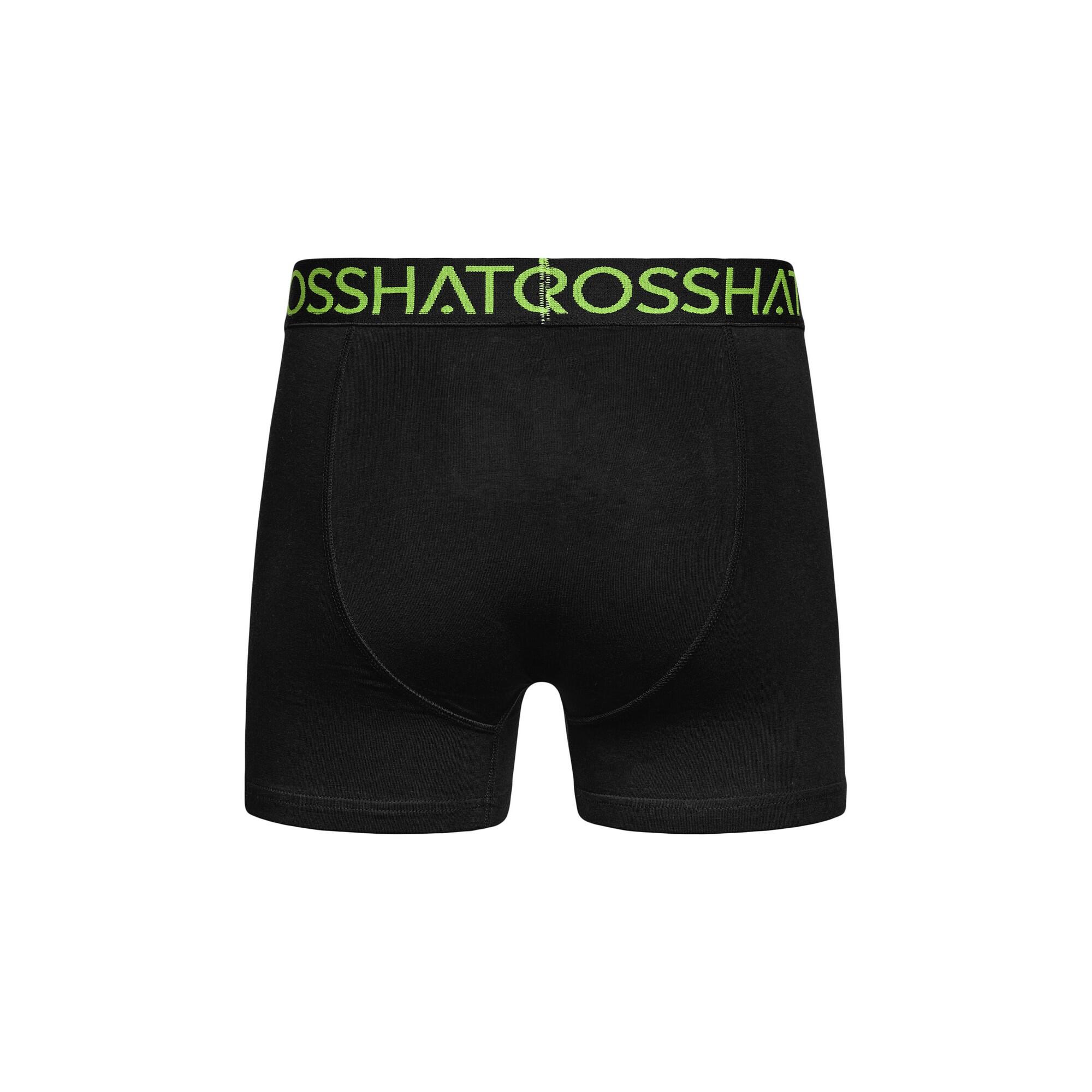 Mens Knightling PKA Boxer Shorts (Pack of 3) (Green/Black) 2/4