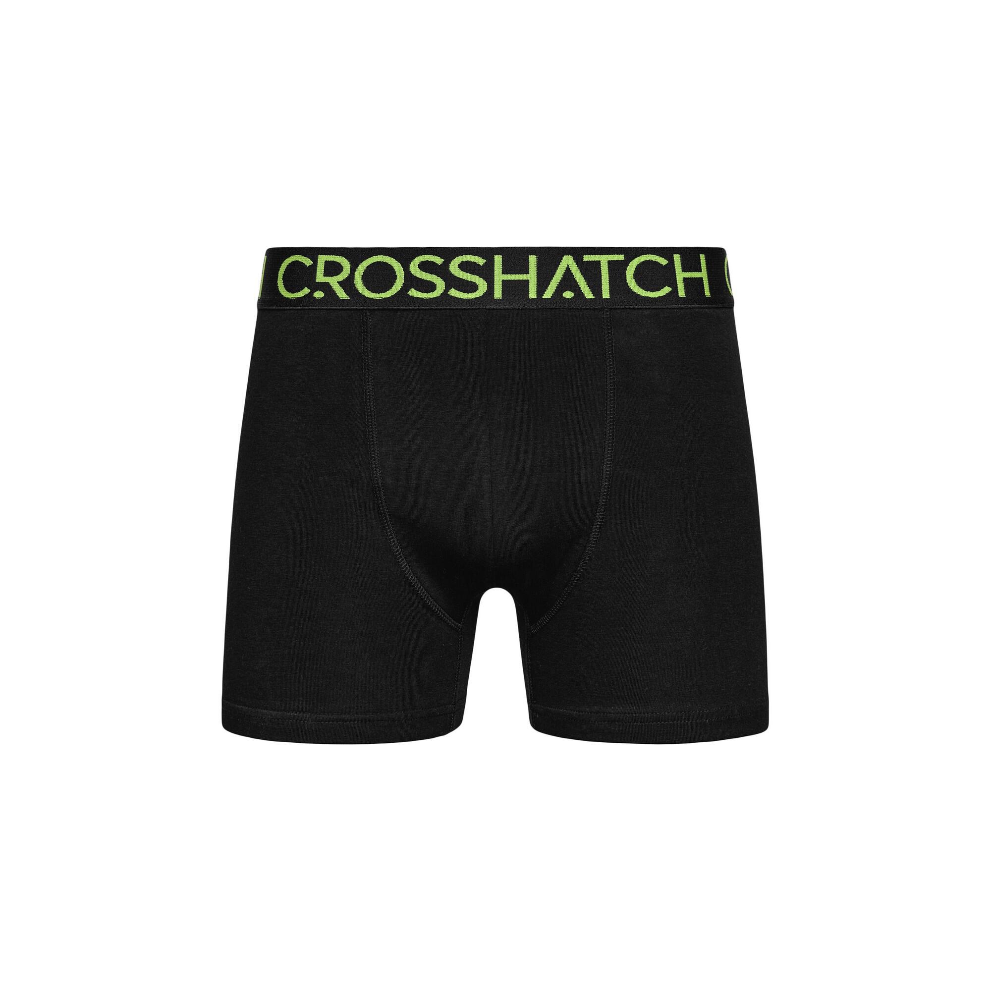 Mens Knightling PKA Boxer Shorts (Pack of 3) (Green/Black) 4/4