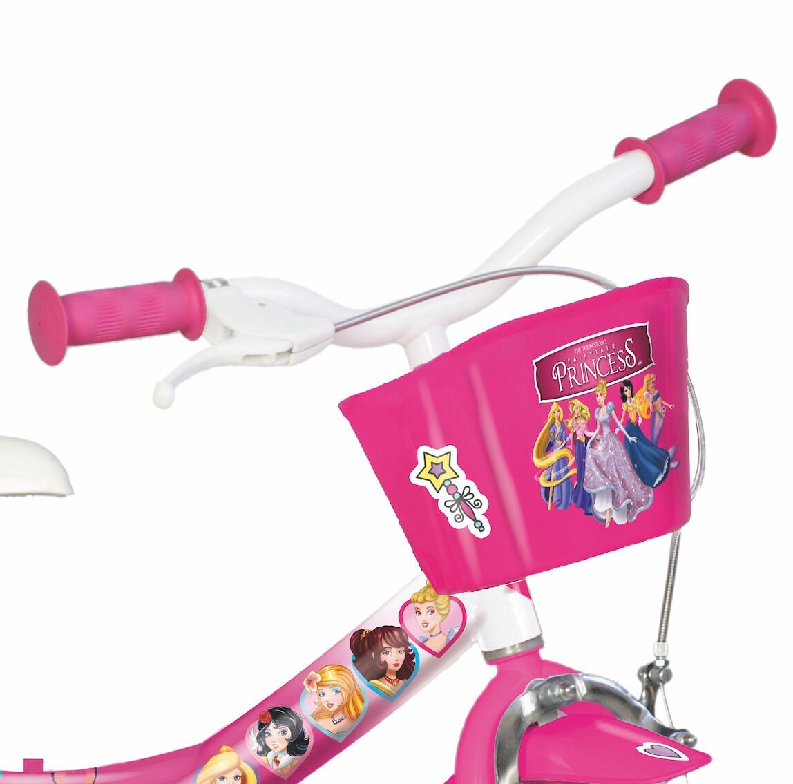 SCH PRINCESS 12”, bicicleta de criança. com acessórios 3/4