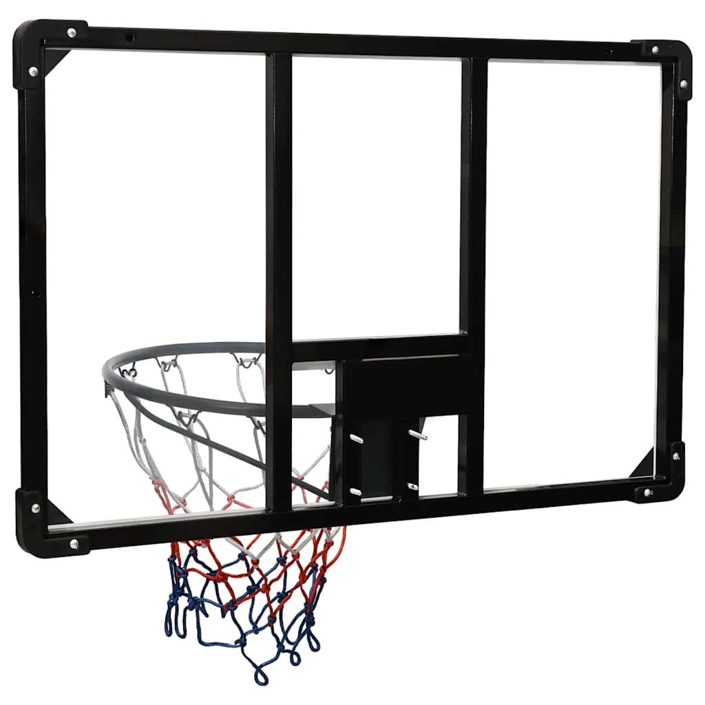VidaXL Basketbalbord 90x60x2,5 cm polycarbonaat transparant 5/6