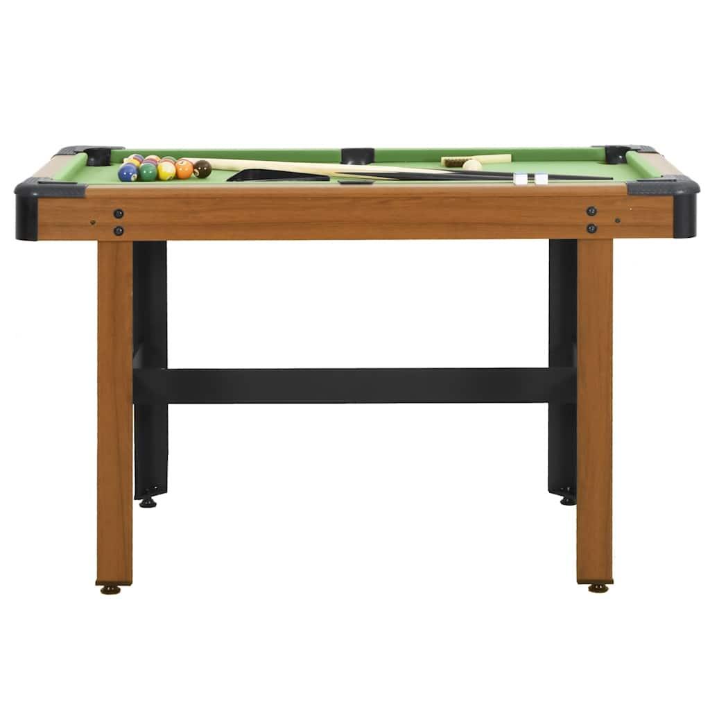 Mesa de billar de 4 pies marrón 122x61x76 cm 2/6