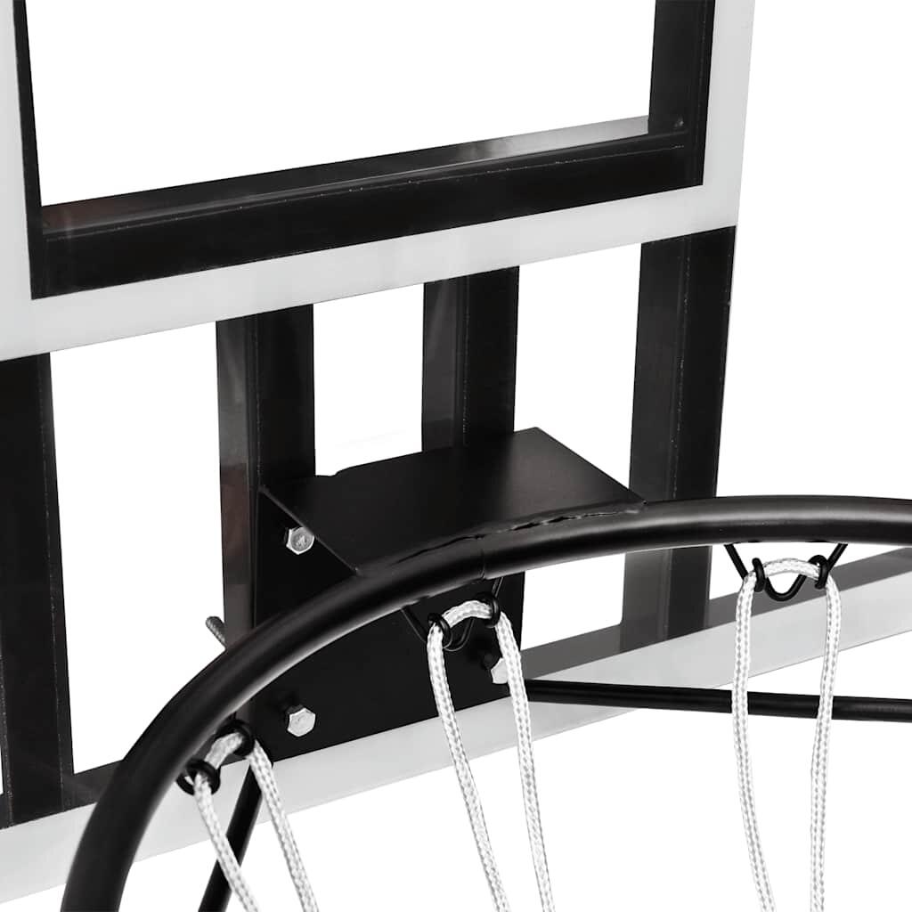 VidaXL Basketbalbord 90x60x2,5 cm polycarbonaat transparant 6/6