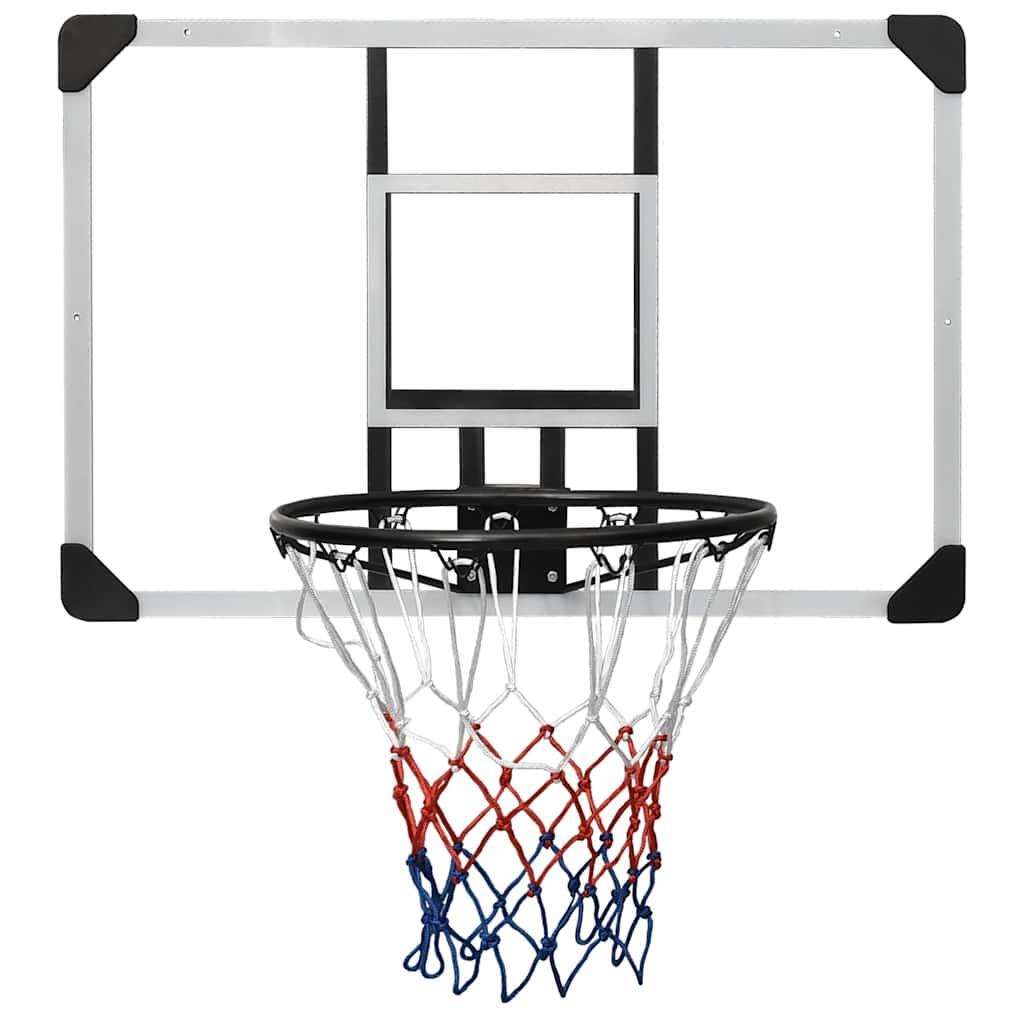 VidaXL Basketbalbord 90x60x2,5 cm polycarbonaat transparant 3/6