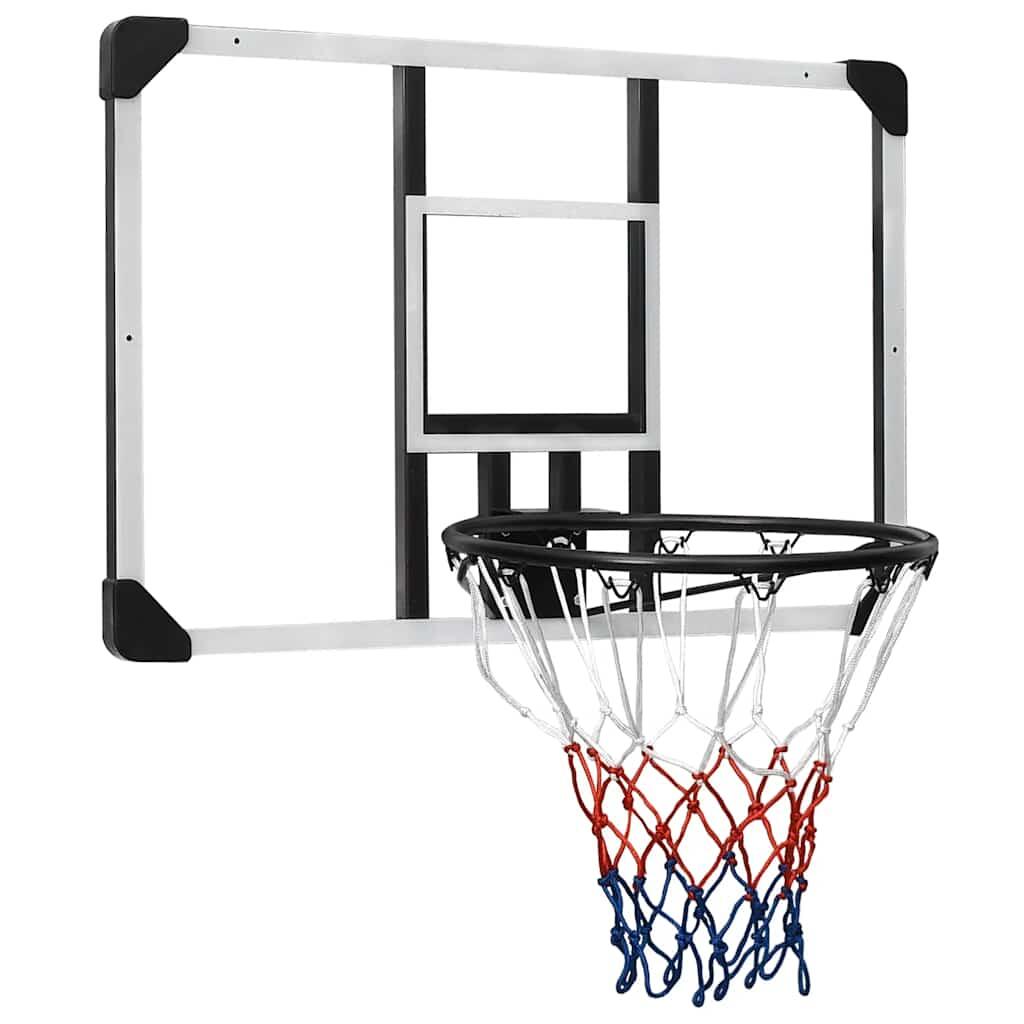 VidaXL Basketbalbord 90x60x2,5 cm polycarbonaat transparant 2/6