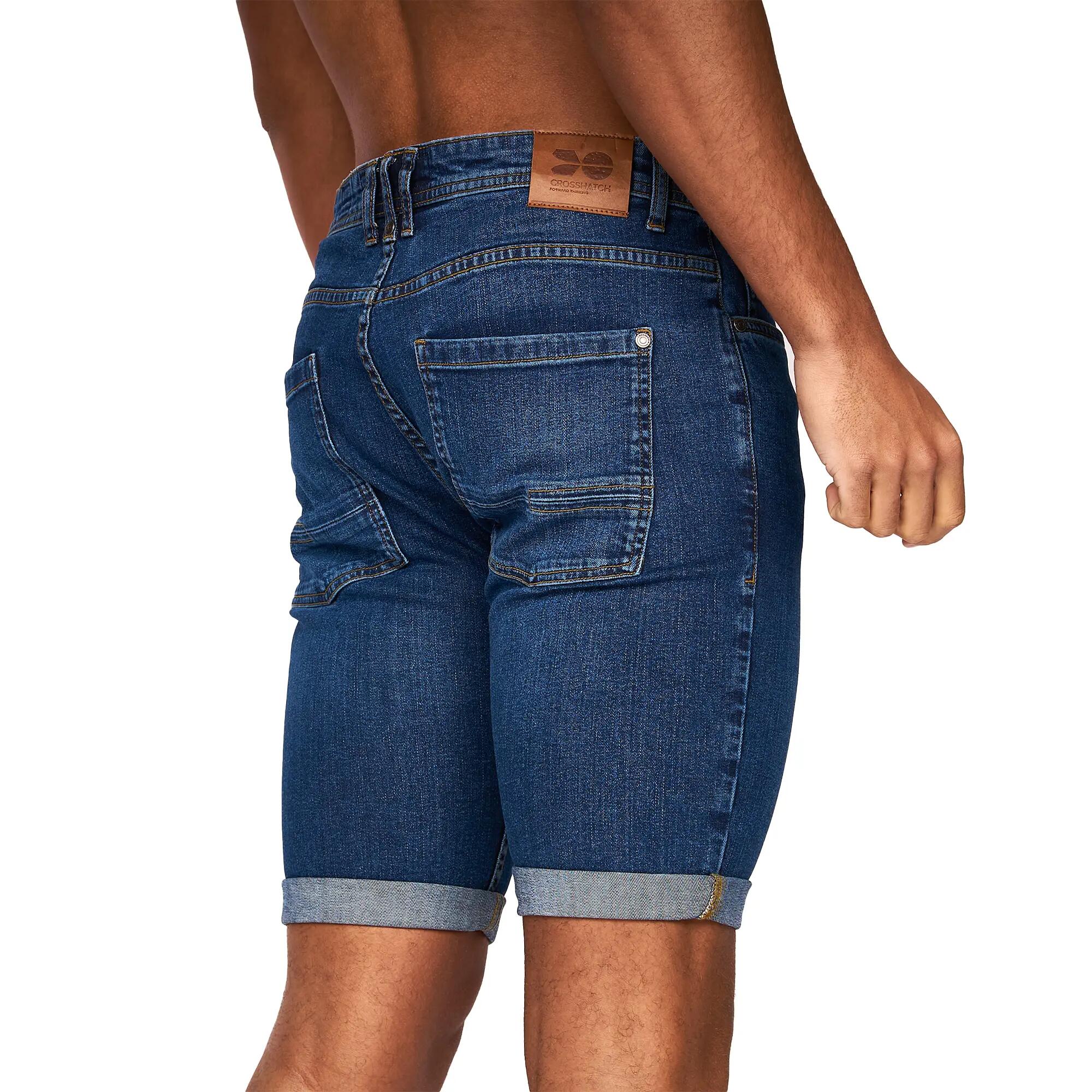 Mens Tadcaster Denim Shorts (Mid Wash) 2/5
