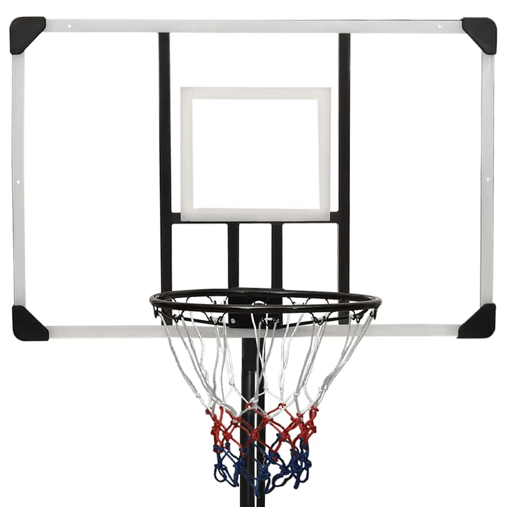 Canasta de baloncesto policarbonato transparente 256-361 cm 6/6