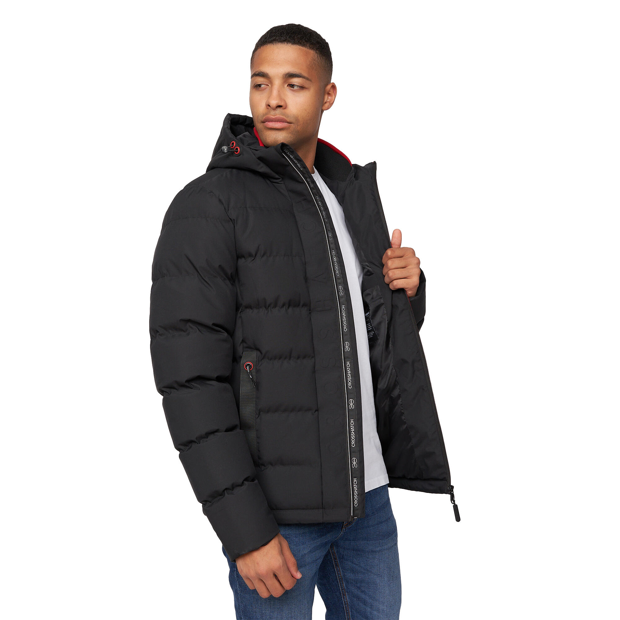 Giacca Goffrato Uomo Crosshatch Kampnew Nero 4/5