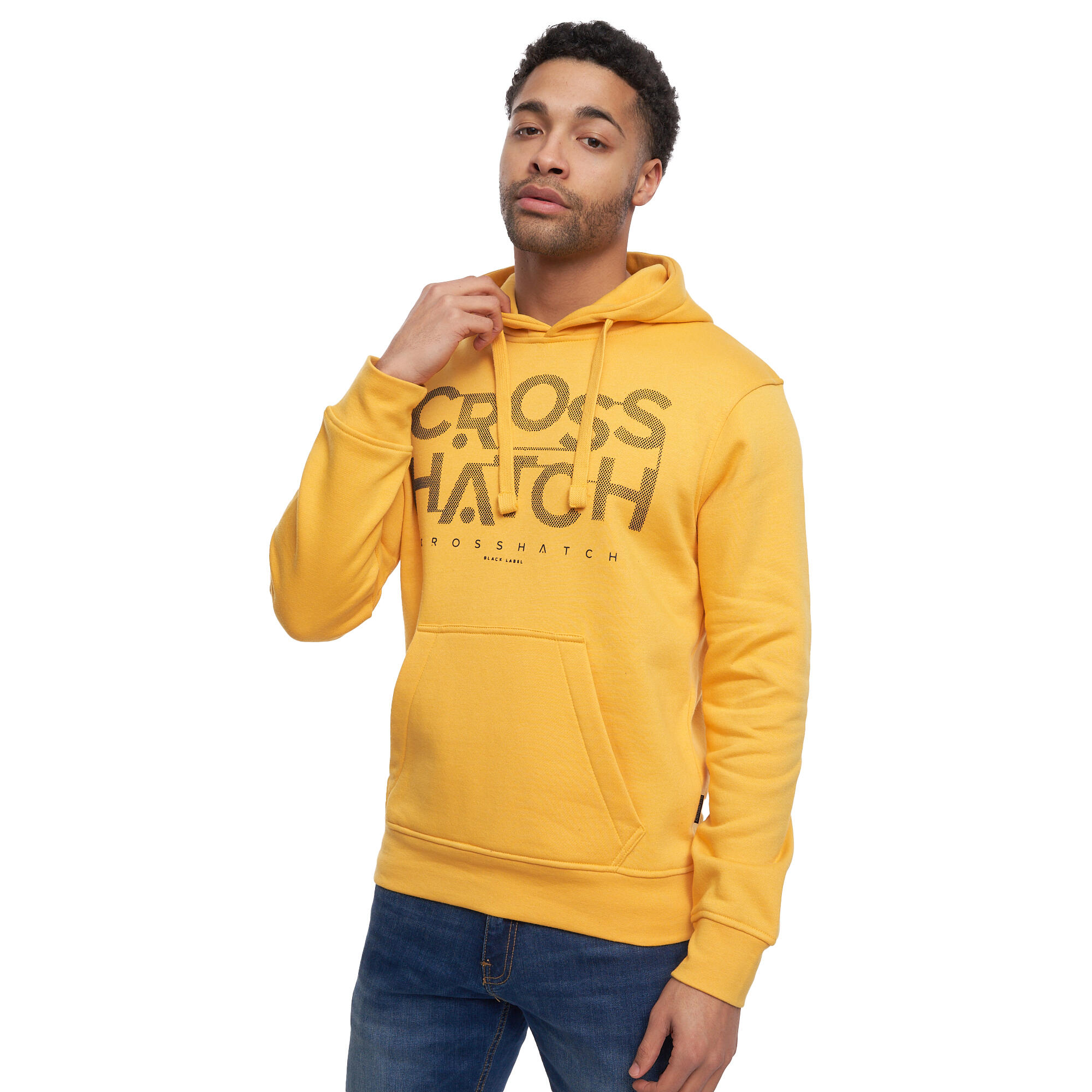 Mens Meshouts Hoodie (Yellow) 3/4