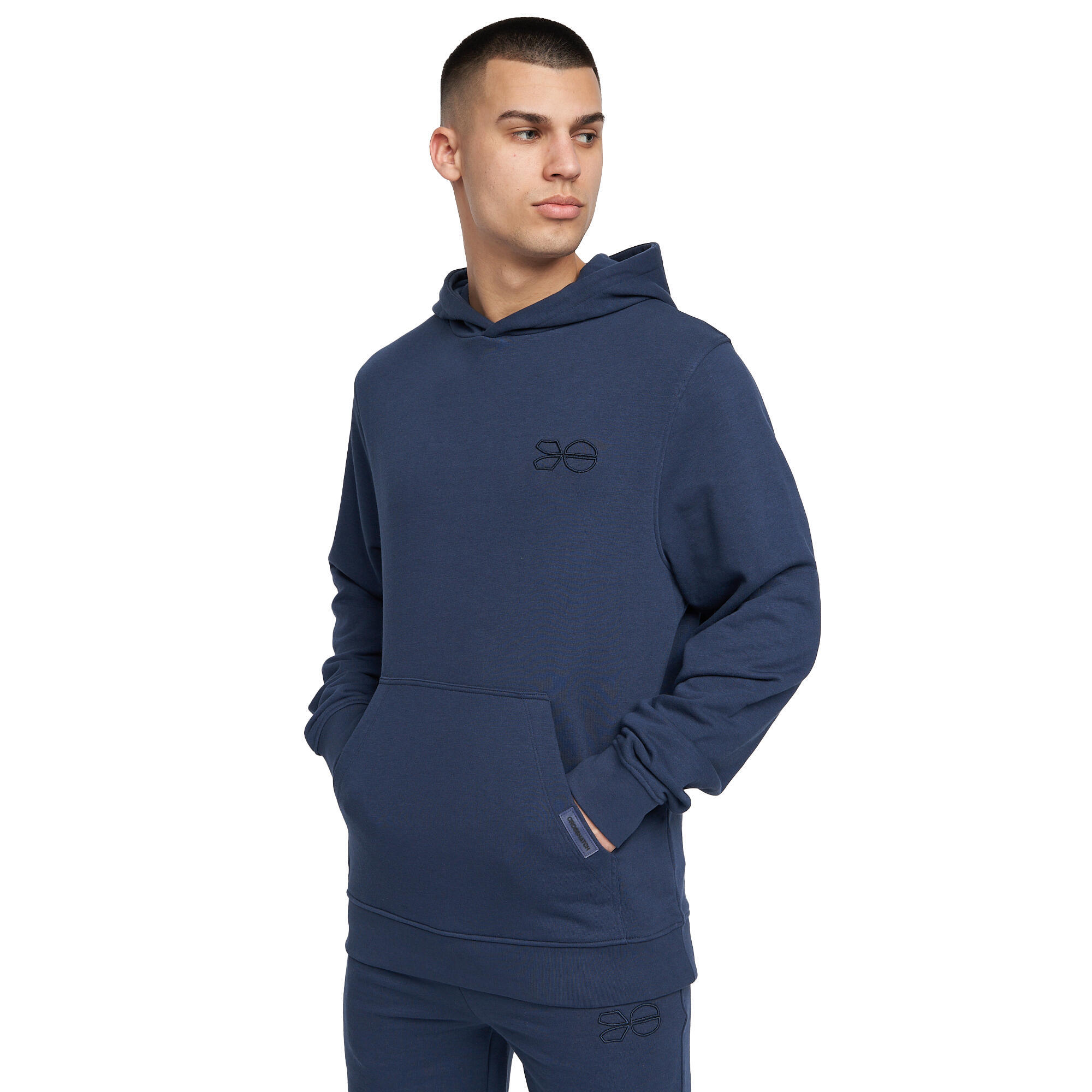 Mens Emmson Hoodie (Navy) 1/4