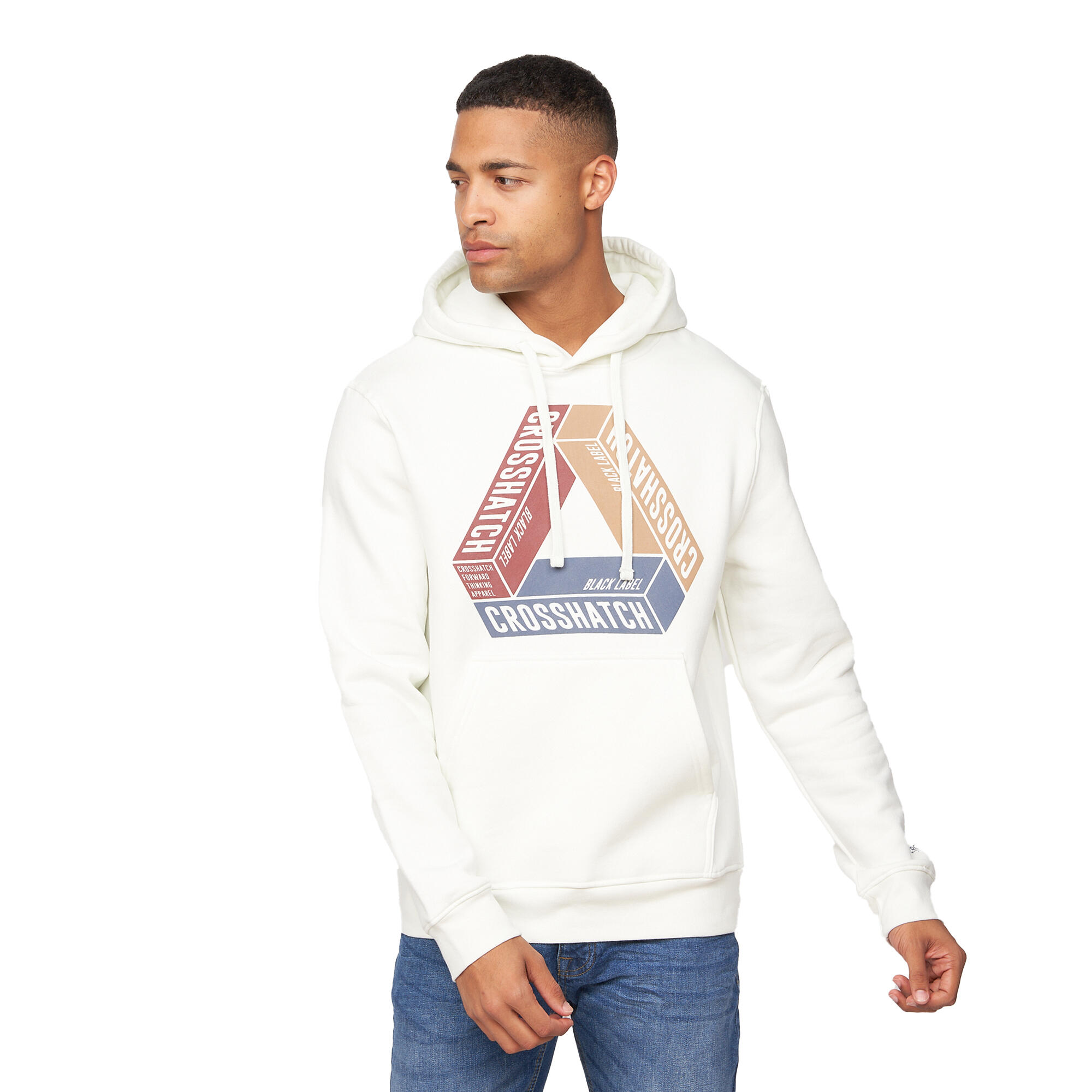 Mens Pashika Hoodie (Off White) 3/4