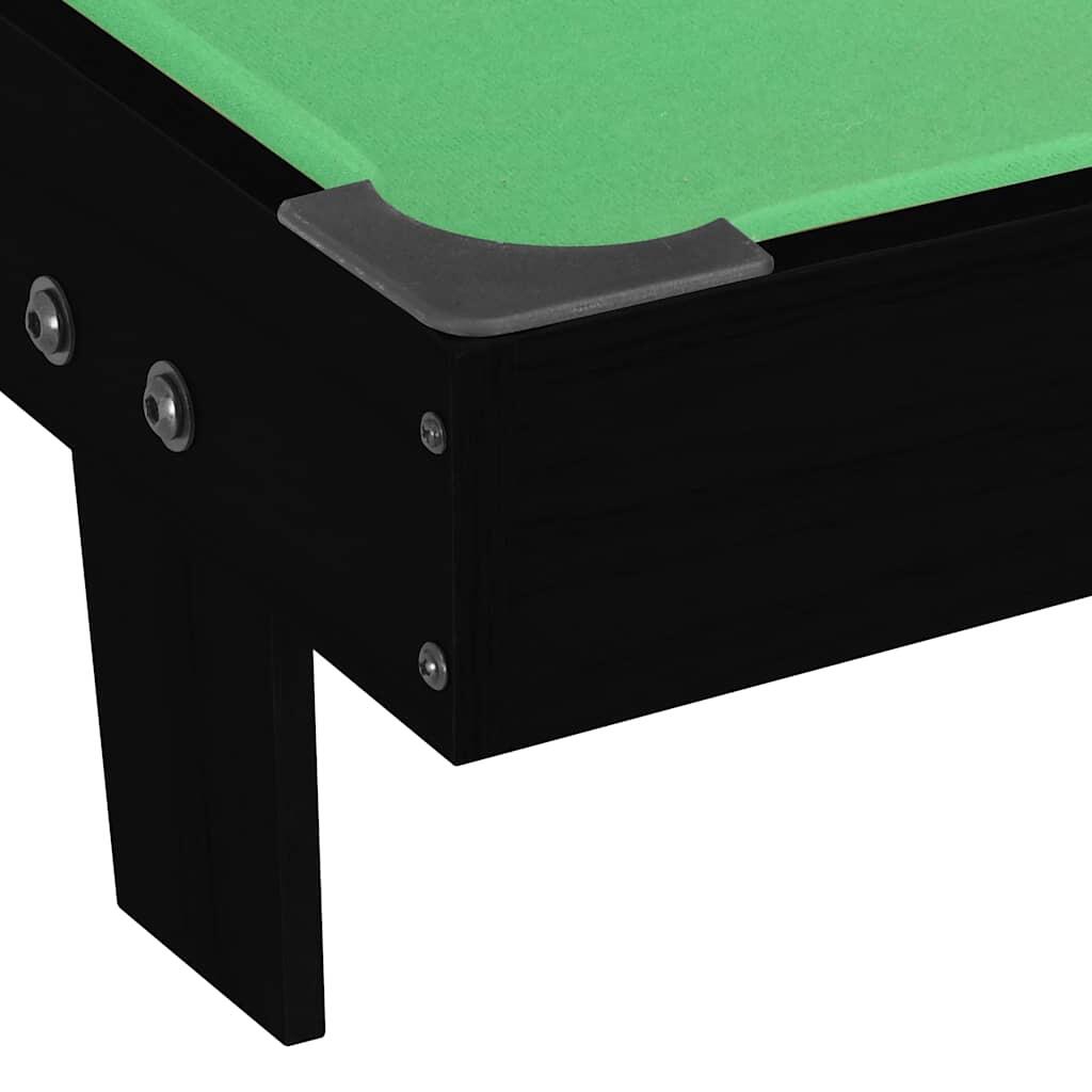 Mini mesa de billar negro y verde 92x52x19 cm 5/6