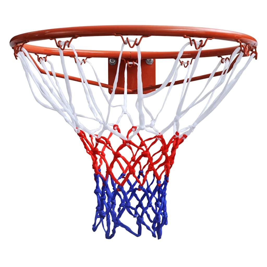 VidaXL anello da basket 45 cm arancione con rete 2/5