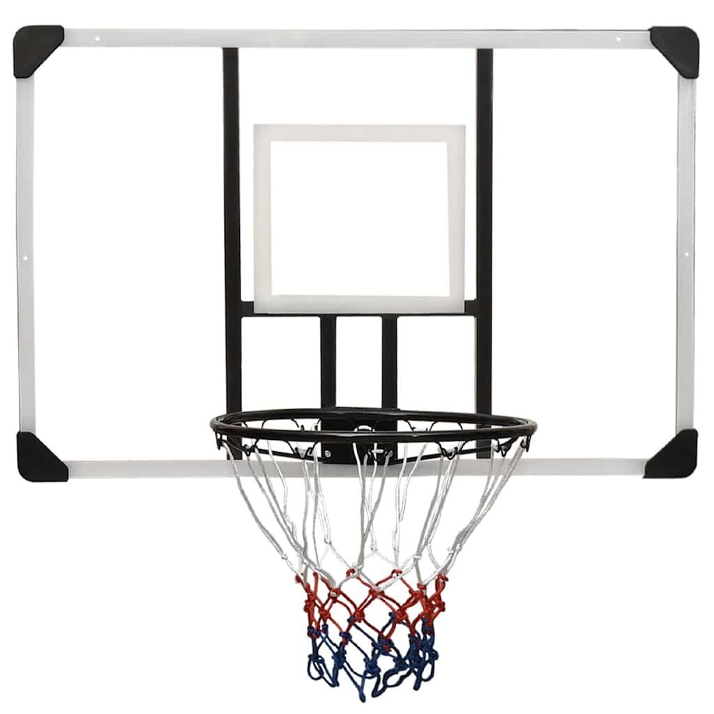 VidaXL Basketbalbord wand 106x69 cm polycarbonaat 2/6