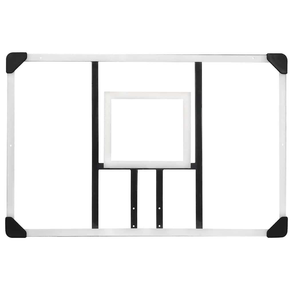 VidaXL Basketbalbord wand 106x69 cm polycarbonaat 5/6