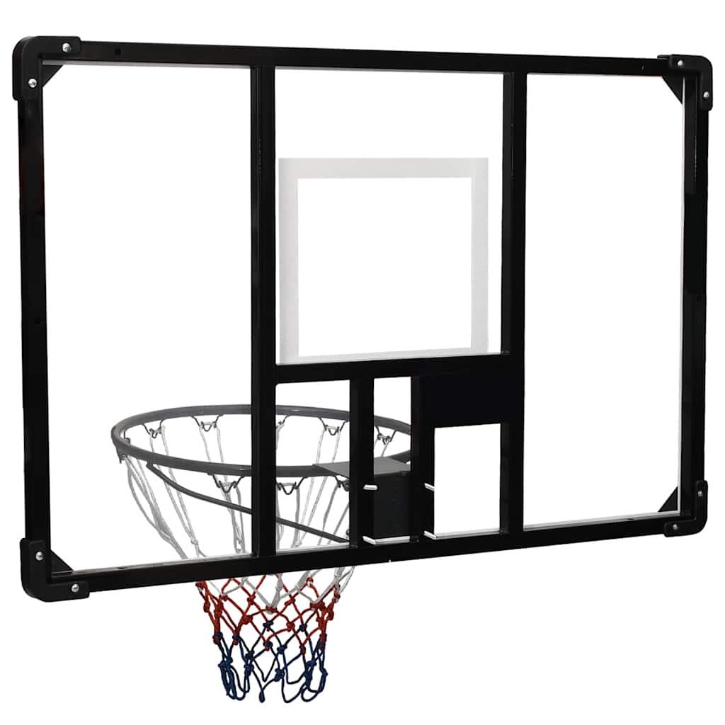 VidaXL Basketbalbord wand 106x69 cm polycarbonaat 4/6