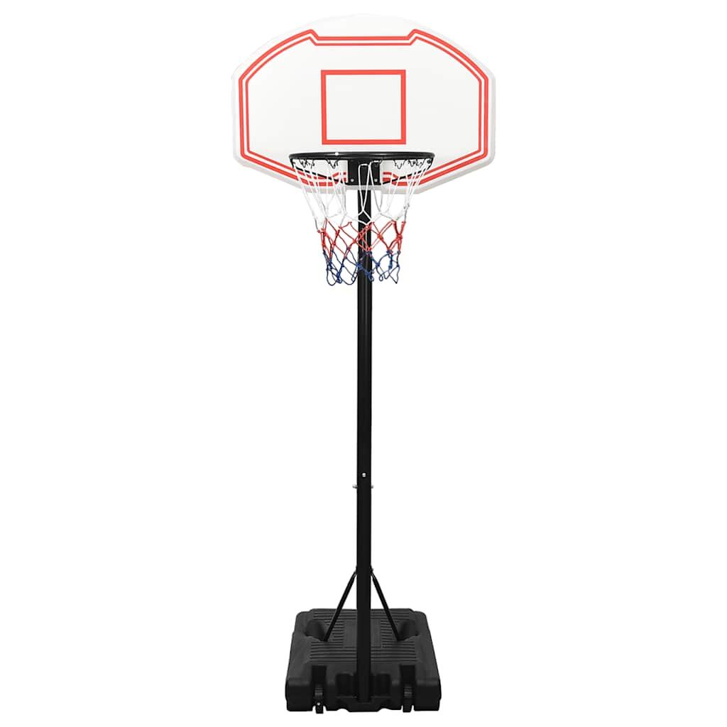 Canasta de baloncesto polietileno blanco 237-307 cm 2/6