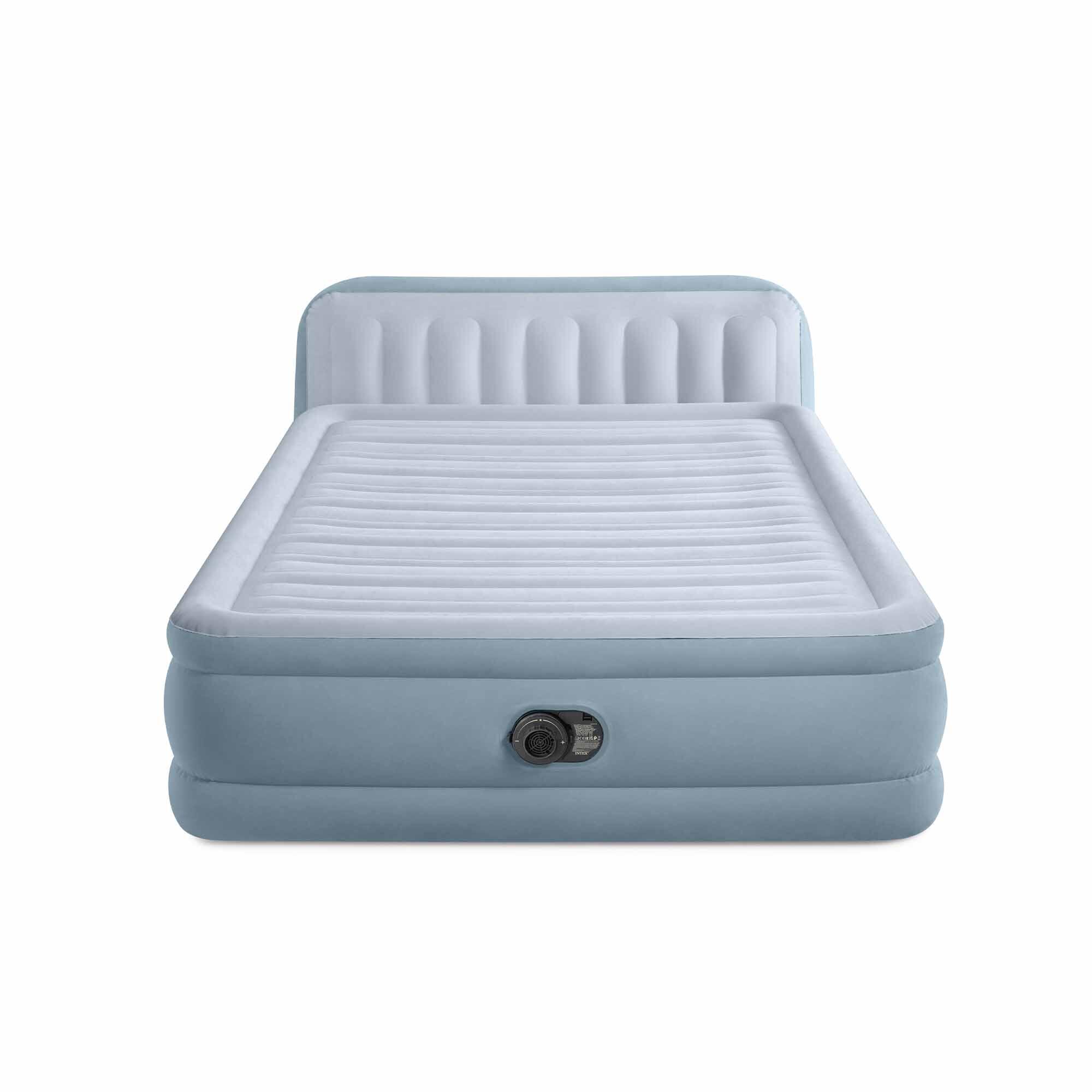 INTEX Cama de ar INTEX com cabeceira Dura-Beam Deluxe Plush Headboard