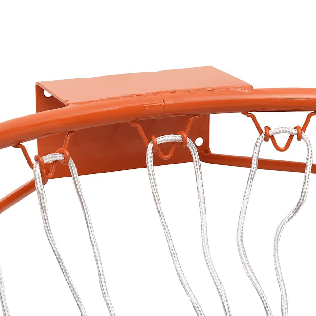 VidaXL Aro de Basket 39 cm Aço Laranja 5/7