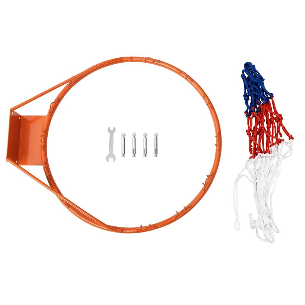 VidaXL Aro de Basket 39 cm Aço Laranja 6/7