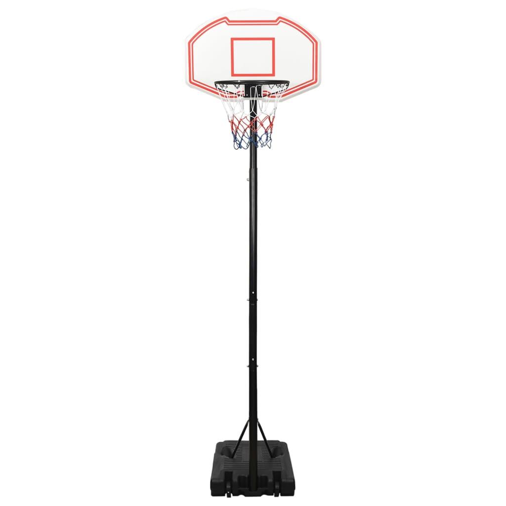 Canasta de baloncesto polietileno blanco 282-352 cm 2/6