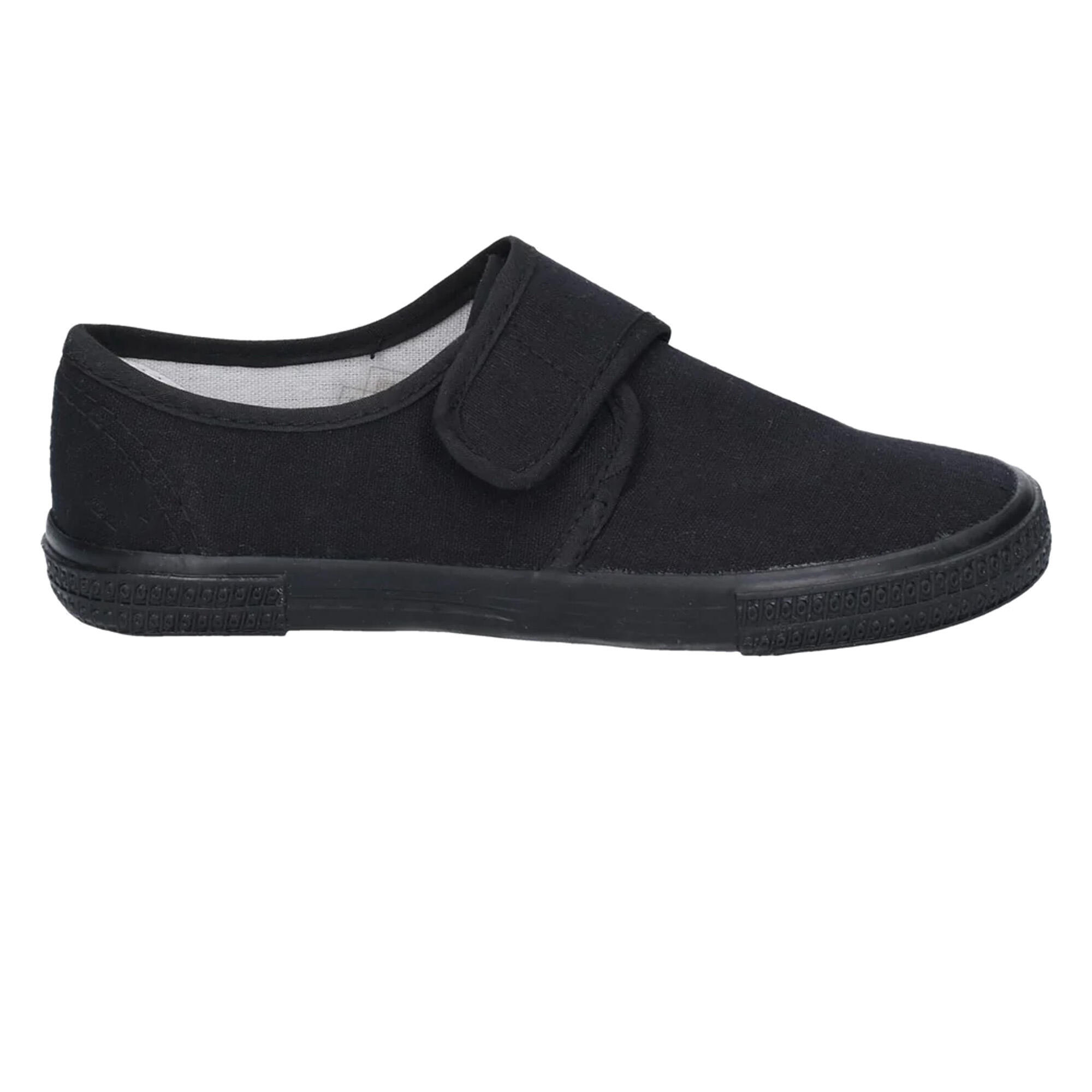 CSG99248 Kinder Turnschuhe mit Klettverschluss Jungen Schwarz 3/4