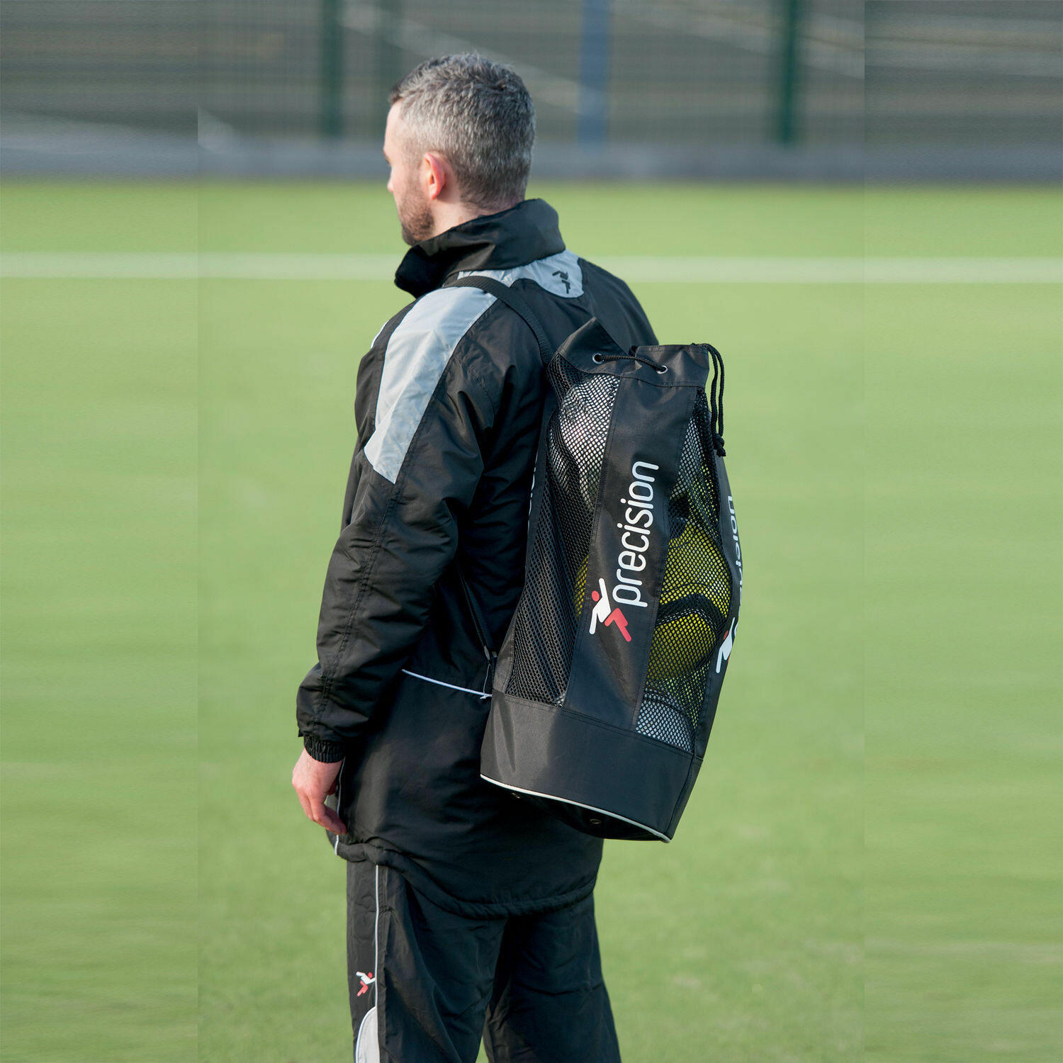 3 Ball Football Bag (Black) 2/2