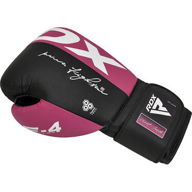 Manusi box sparring RDX F4, Roz/Negru, 8oz