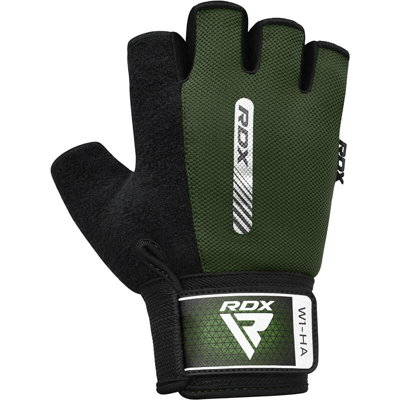 MĂNUȘI DE ANTRENAMENT PENTRU SALĂ RDX W1H, Verde militar, S