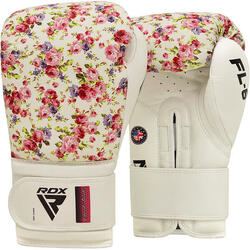 Gants de boxe RDX FL6 Floral – Blanc/Floral – 10oz