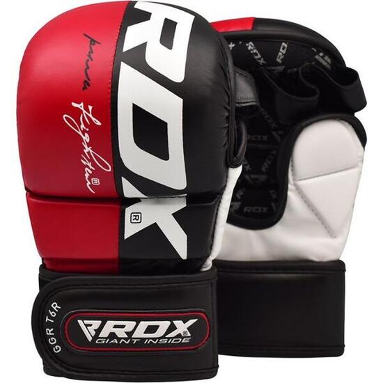 Gants de MMA Sparring RDX Rex T6 Plus – Rouge et Noir – S