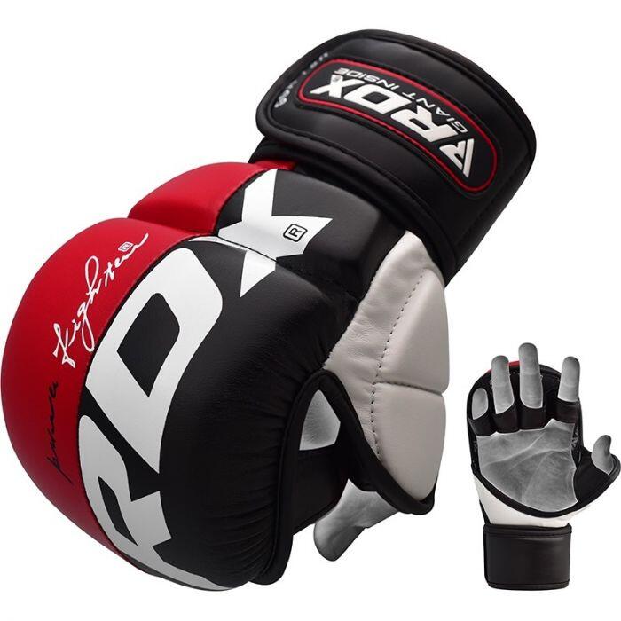 Guantes de agarre T6 MMA - Rojo - S 2/7