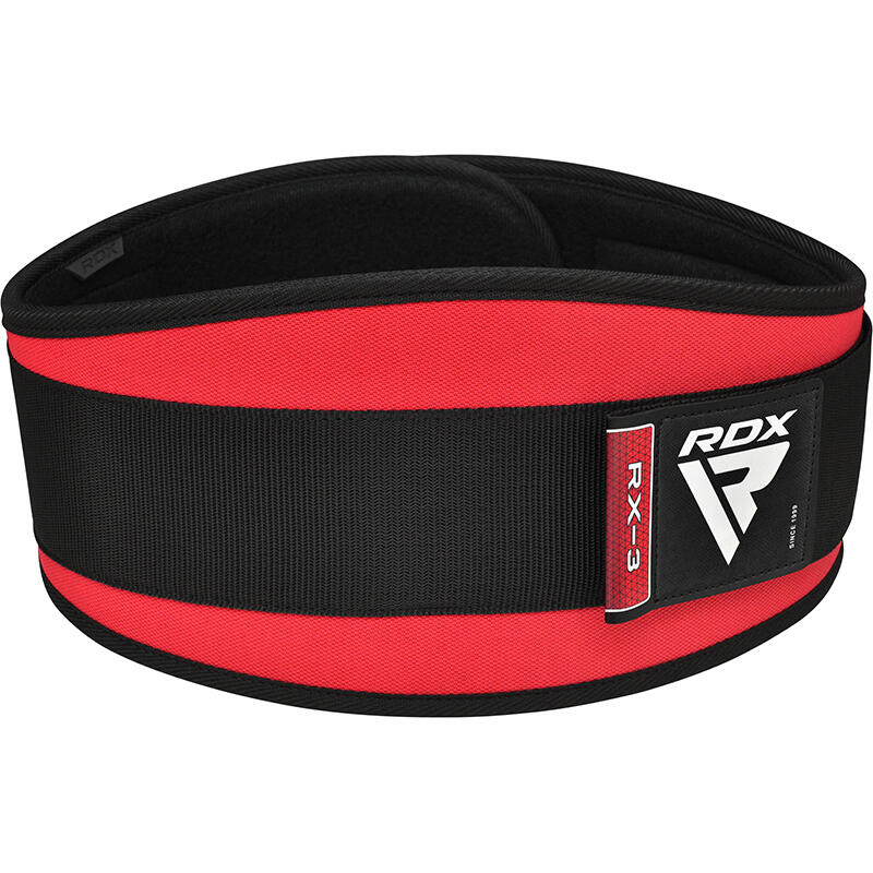 Ceinture de Musculation RDX RX3 Eva Curve Rouge – XL 5/6