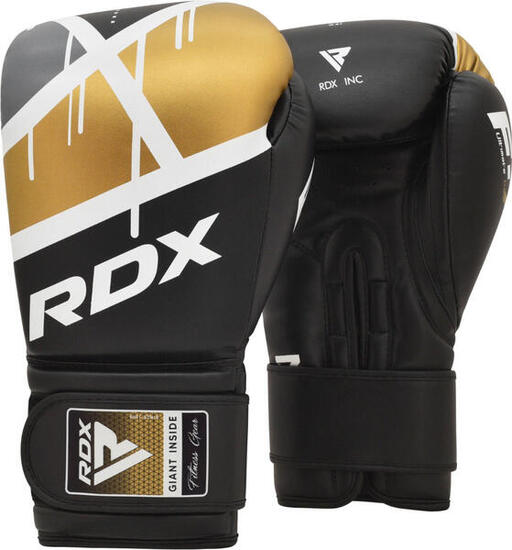 RDX F7 Ego Boxing Gloves Gold 8 oz