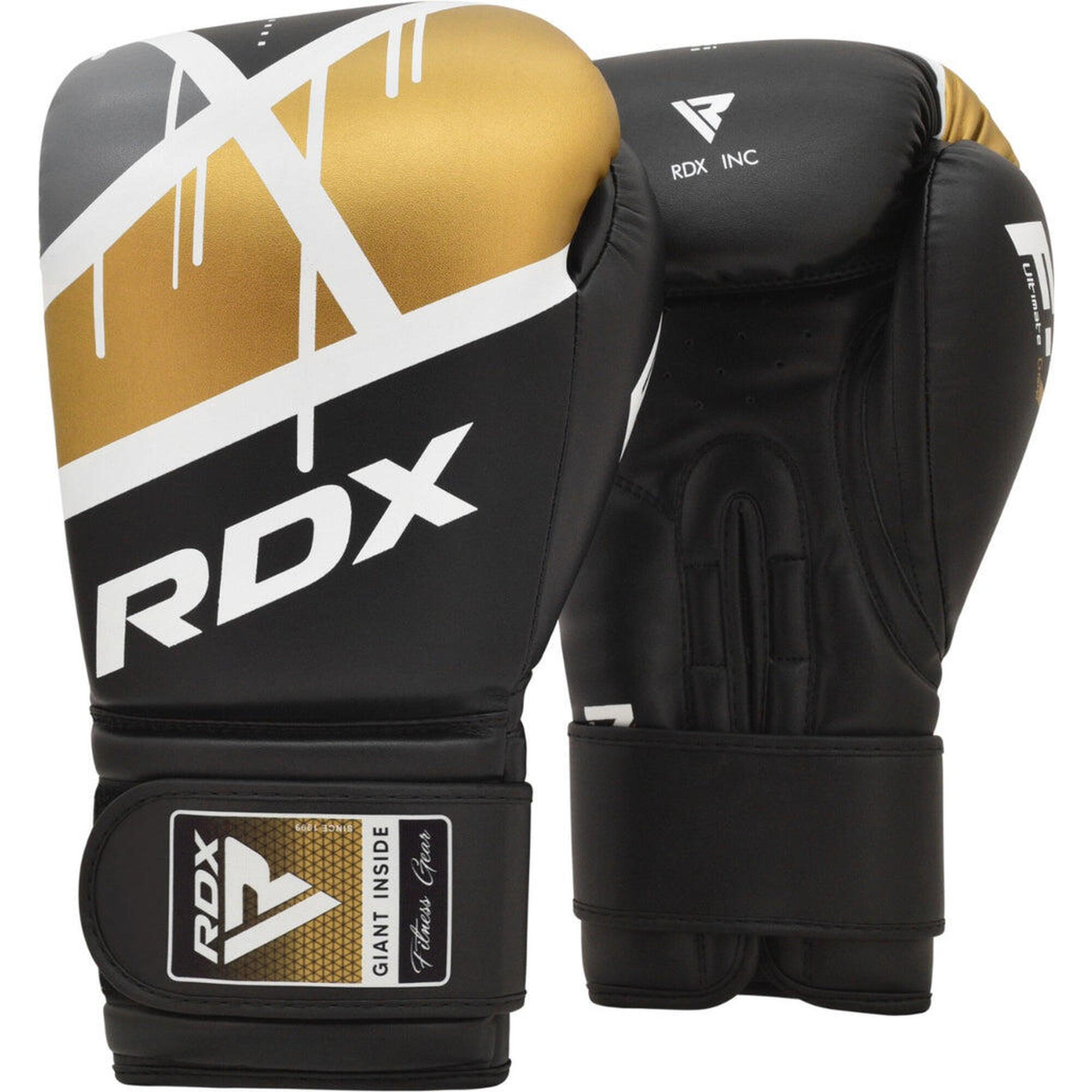 Rdx Sports - Gants De Boxe Rdx F7 Ego – Noir/or – 16oz - Gants De Boxe - Jaune - 16 Oz - Decathlon