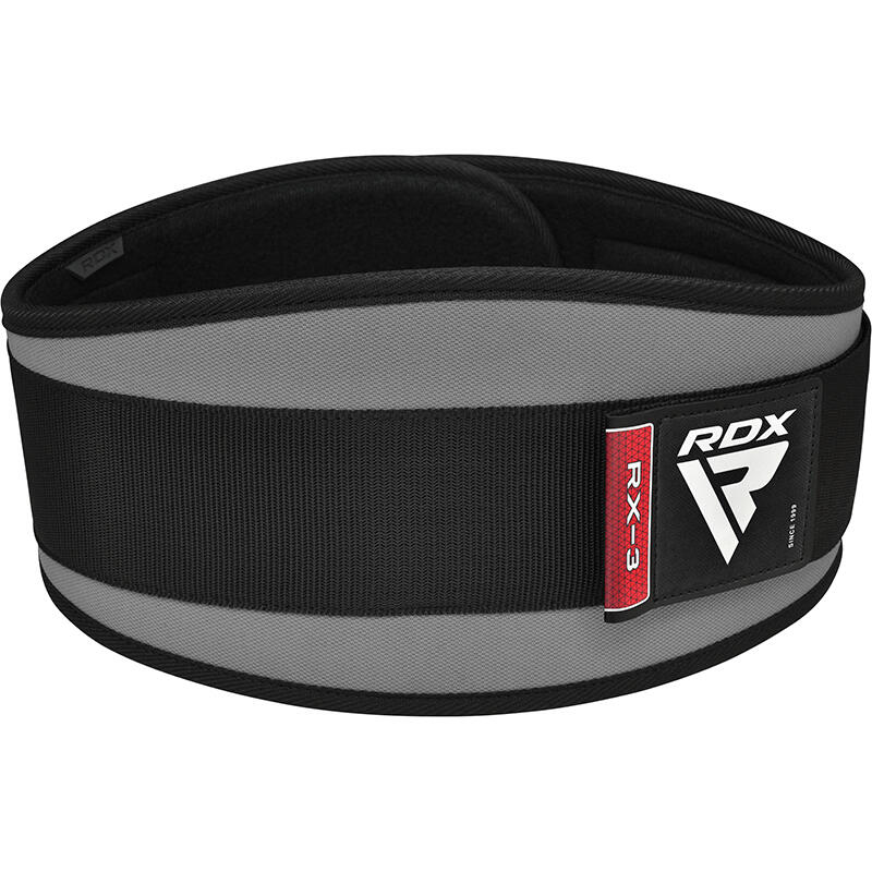 Ceinture de Musculation RDX RX3 Eva Curve Grise – L 4/6