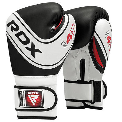 4b robo bokshandschoenen kids - 6 oz - wit/zwart