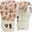 Luvas de boxe florais FL6 - Branco - 8 onças