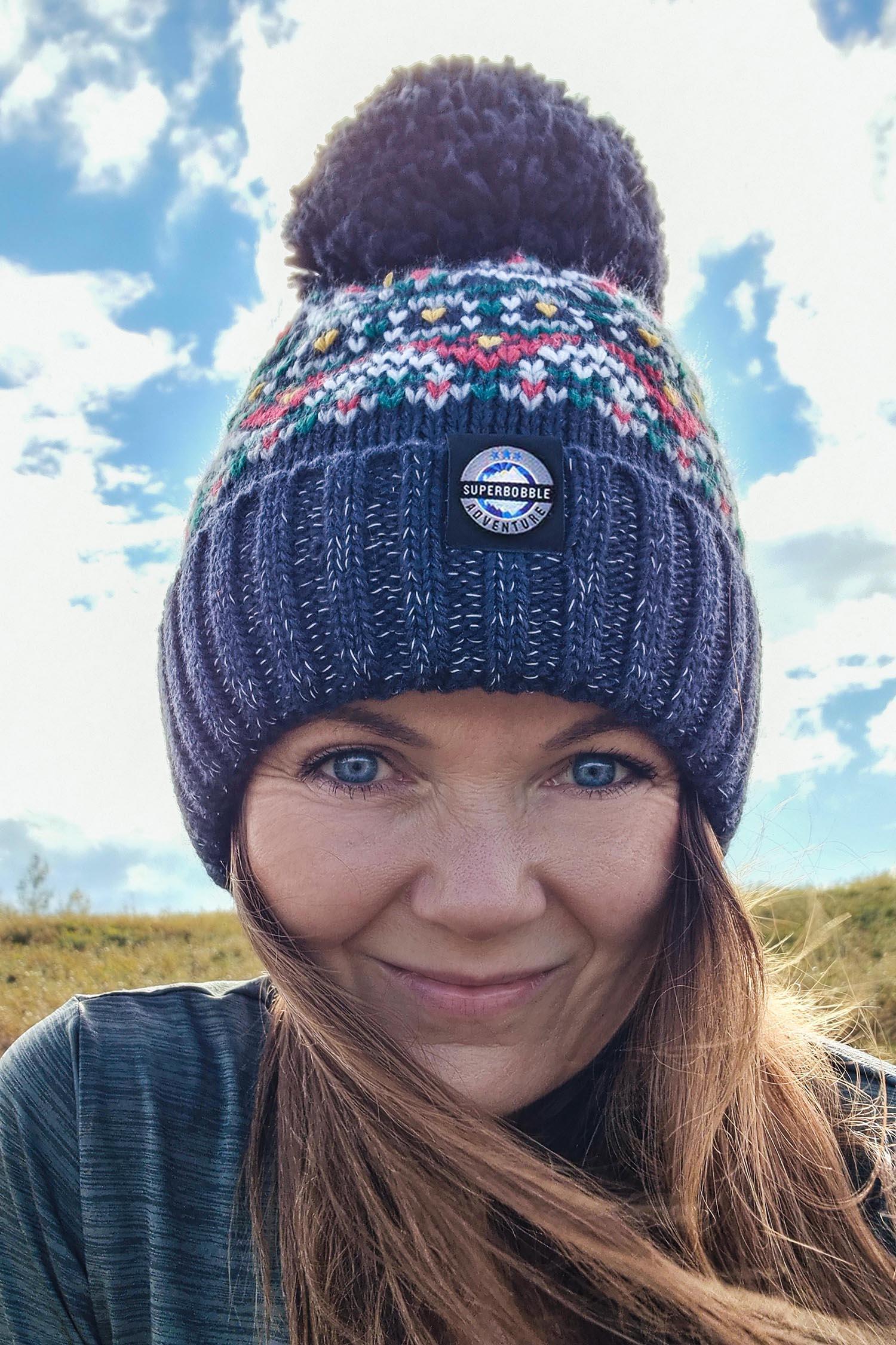 SWIMZI Simon Wilson Navy Fairisle Knit Hat