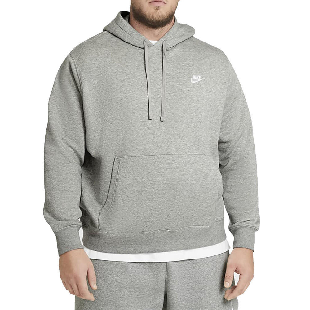 Felpa con cappuccio uomo ( fleece) nike grigio 5/5