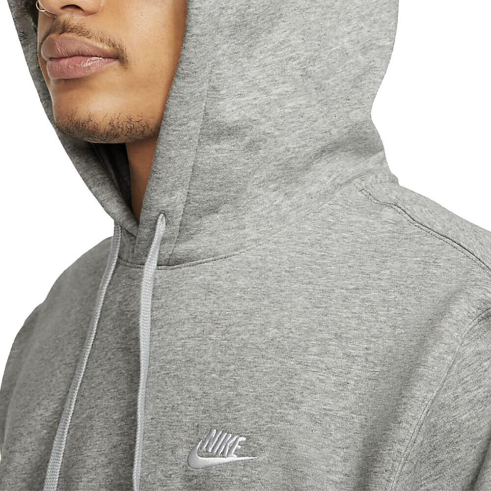 Felpa con cappuccio uomo ( fleece) nike grigio 3/5