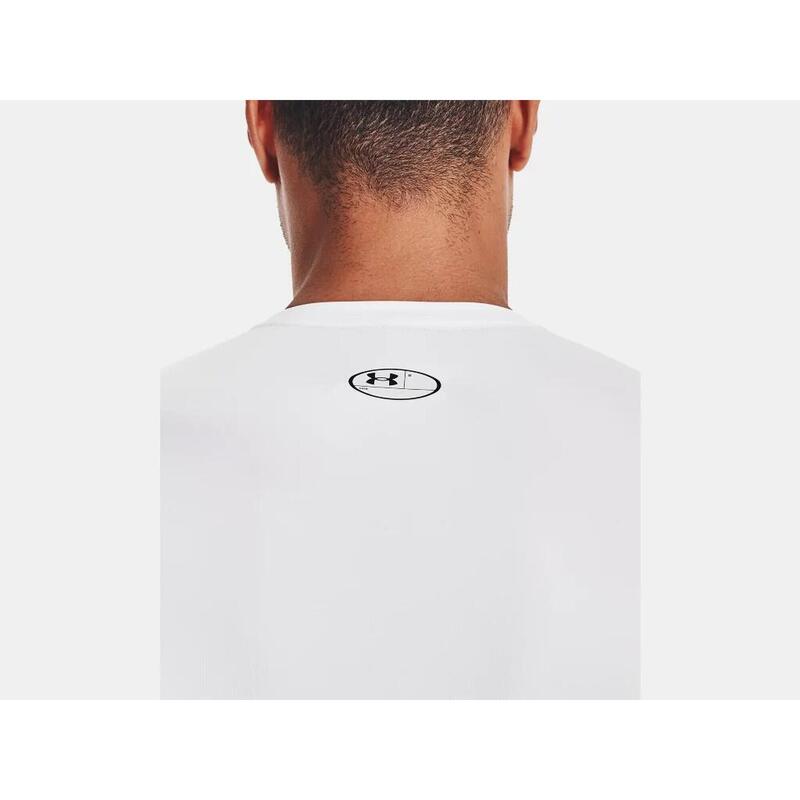 Bluza barbati Under Armour Heatgear Long Sleeve, Alb
